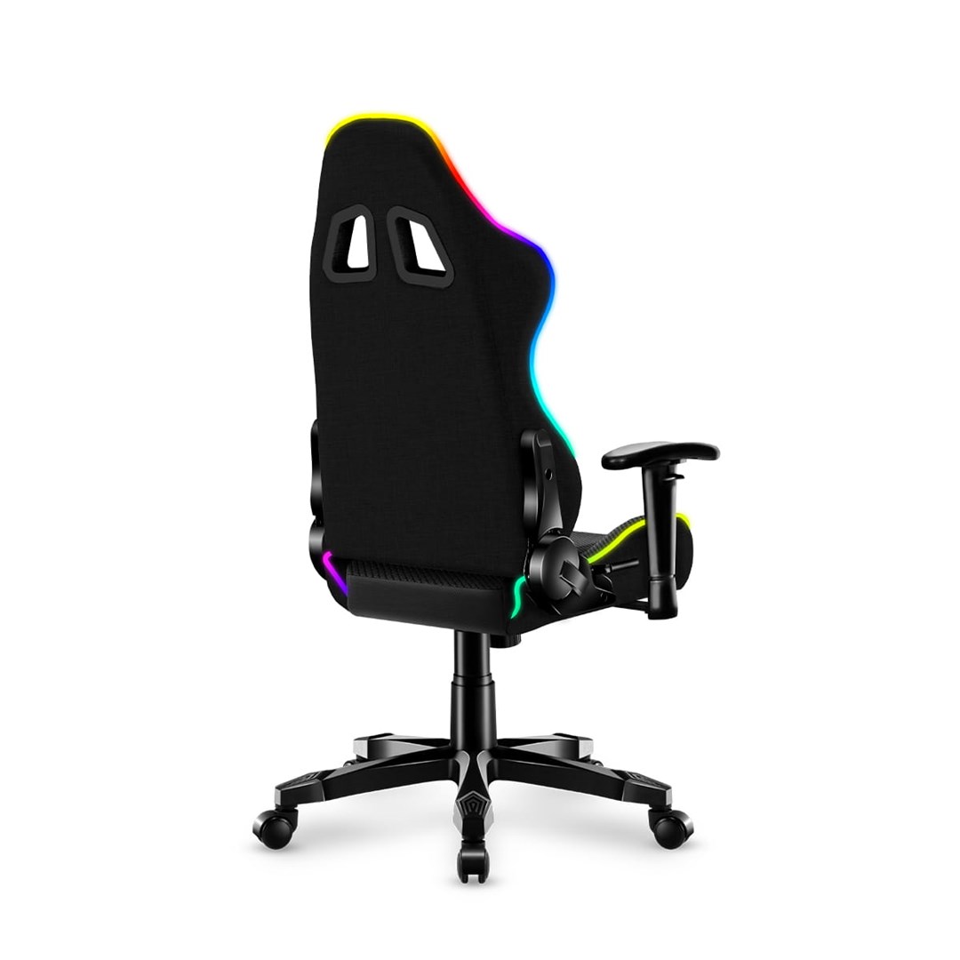 Karrige lojërash për fëmijë Huzaro Ranger 6.0 RGB, 130kg, e zezë