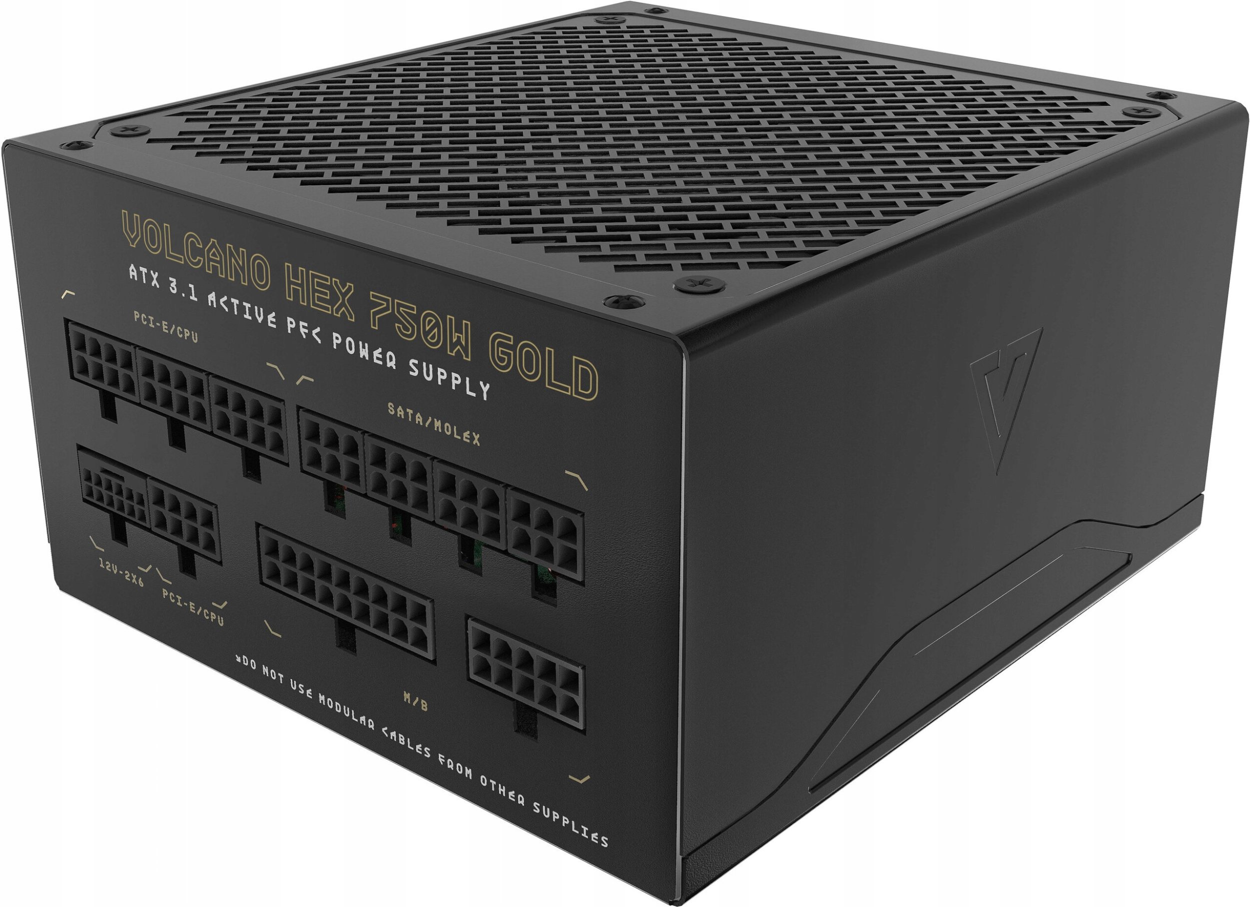 Furnizues energjie Modecom Volcano Hex 750W Gold ATX 3.1, 80 Plus Gold, modular, i zi