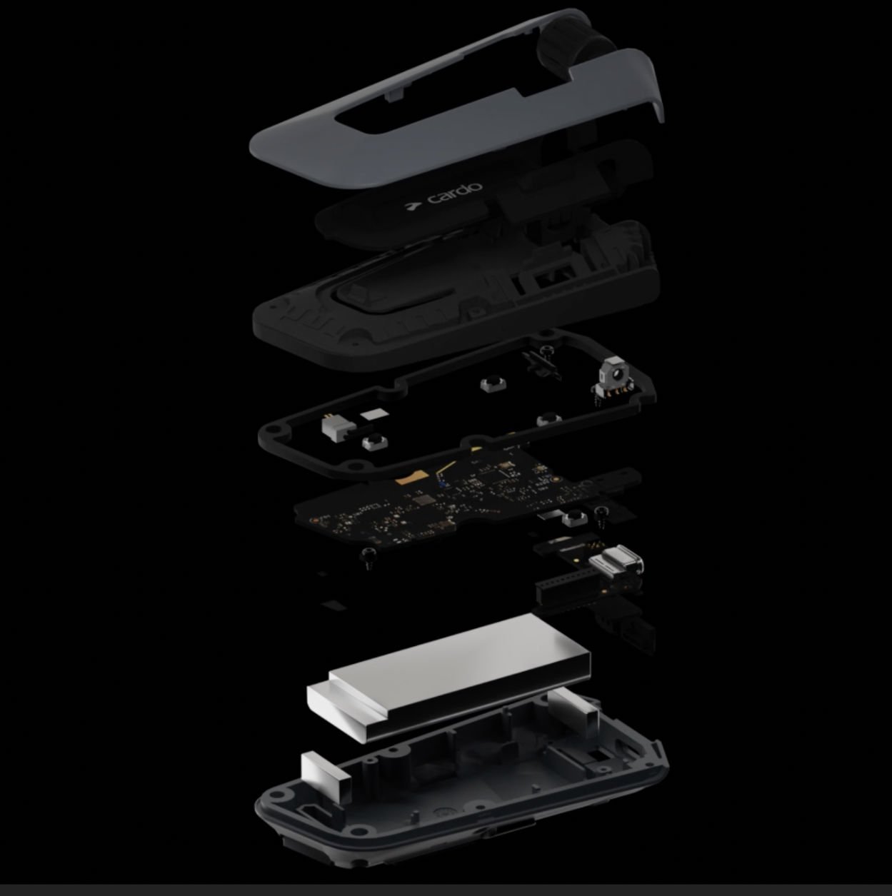 Sistem komunikimi për motor Cardo Packtalk Edge Twin Set, DMC, Bluetooth