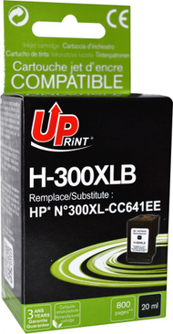 Patronë boje UPrint H-300XL-B CC641EE, kompatibil për HP, XL, e zezë