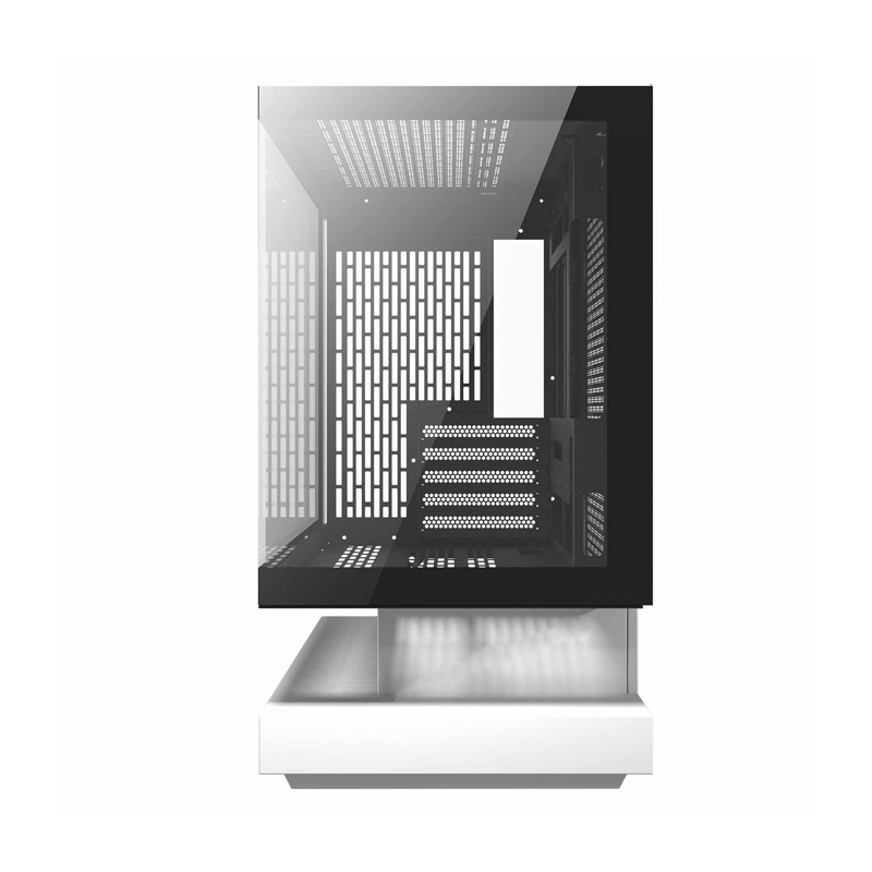 Kuti kompjuteri Darkflash F1 ITX, 6 ventilatorë ARGB, e bardhë