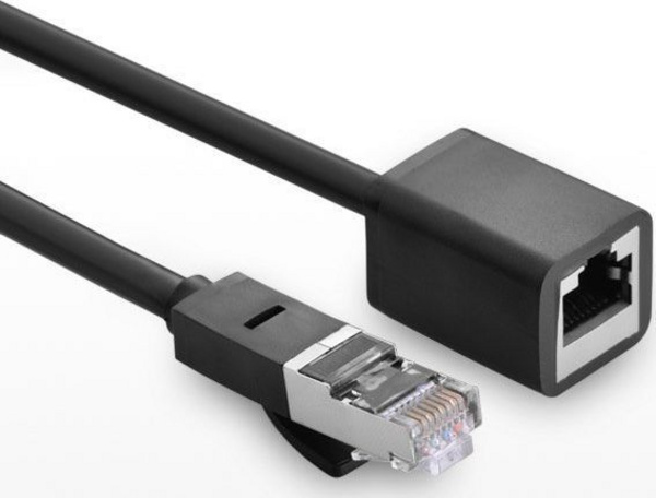 Кабел продолжувач за мрежа UGREEN 11283, Ethernet RJ45 Cat 6, 5m, црн