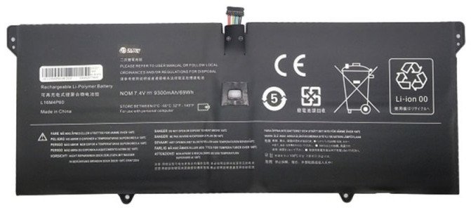 Bateri laptopi Extra Digital Lenovo L16M4P60, 9300mAh, 7.4V, e zezë