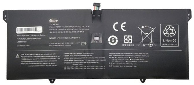 Bateri laptopi Extra Digital Lenovo L16M4P60, 9300mAh, 7.4V, e zezë
