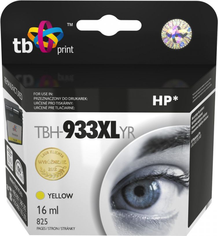 Ngjyrë printeri TB TBH-933XLYR (HP CN056AE), 16ml, e verdhë