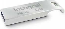 USB flash Integral Metal ARC, 32GB, USB 3.0, metalik