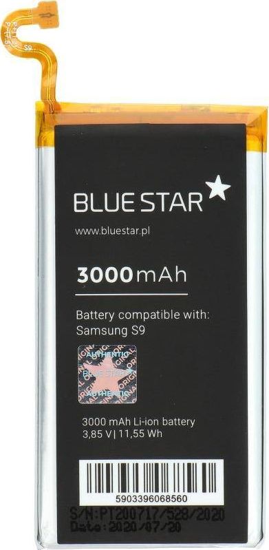Bateri telefoni Partner Tele.com Blue Star Premium, për Samsung Galaxy S9, 3000 mAh, Li Ion