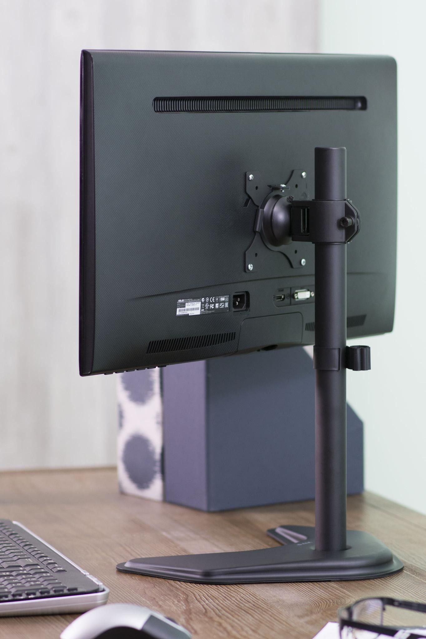 Stendë tavoline për monitor Techly ICA-LCD 2500, 13"-27", e zezë