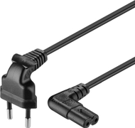 Кабел за струја Wentronic Goobay 97346, Евро CEE 7/16 во C7, 1 m, црна