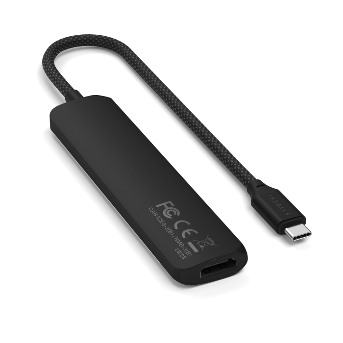 Përshtatës Satechi 6-in-1 USB-C Slim Multiport, i zi
