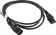 Kabllo rryme Lanberg IEC 320 C13, 1.8m, e zezë