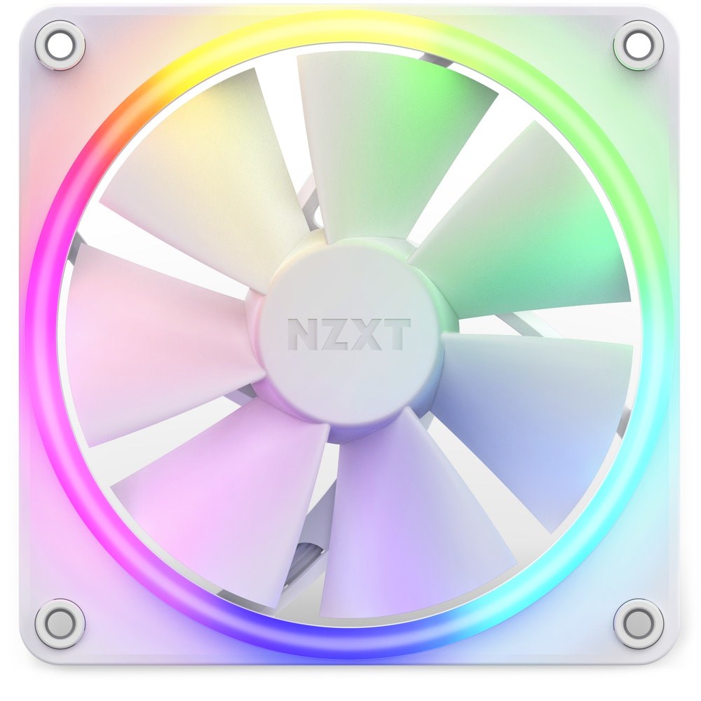 Ventilator NZXT F120 RGB, 120mm, i bardhë