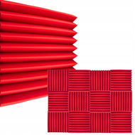 Set panele akustike DNA AM4 RD, vetëngjitës, 12 copë, të kuqe