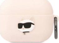 Mbulesë Karl Lagerfeld Silicone Choupette Head 3D për Apple AirPods Pro, silikon, rozë
