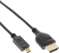 Kabllo HDMI Micro InLine 17533D, 0.3m, 4K, i zi