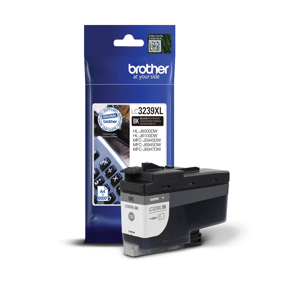 Ngjyrë për printer Brother LC3239XLBK, me rendiment të lartë, e zezë
