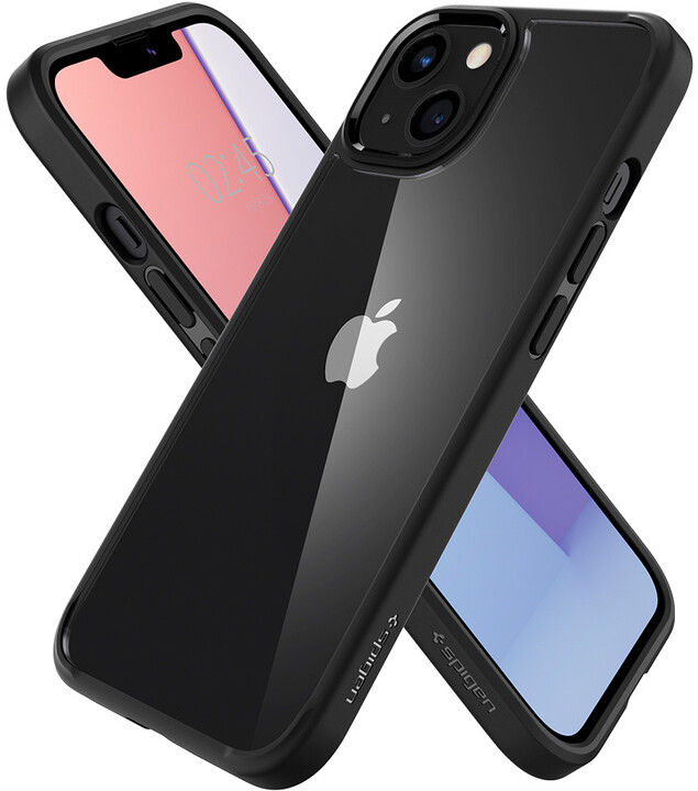 Mbrojtëse Spigen Ultra Hybrid për Apple iPhone 13, e zezë