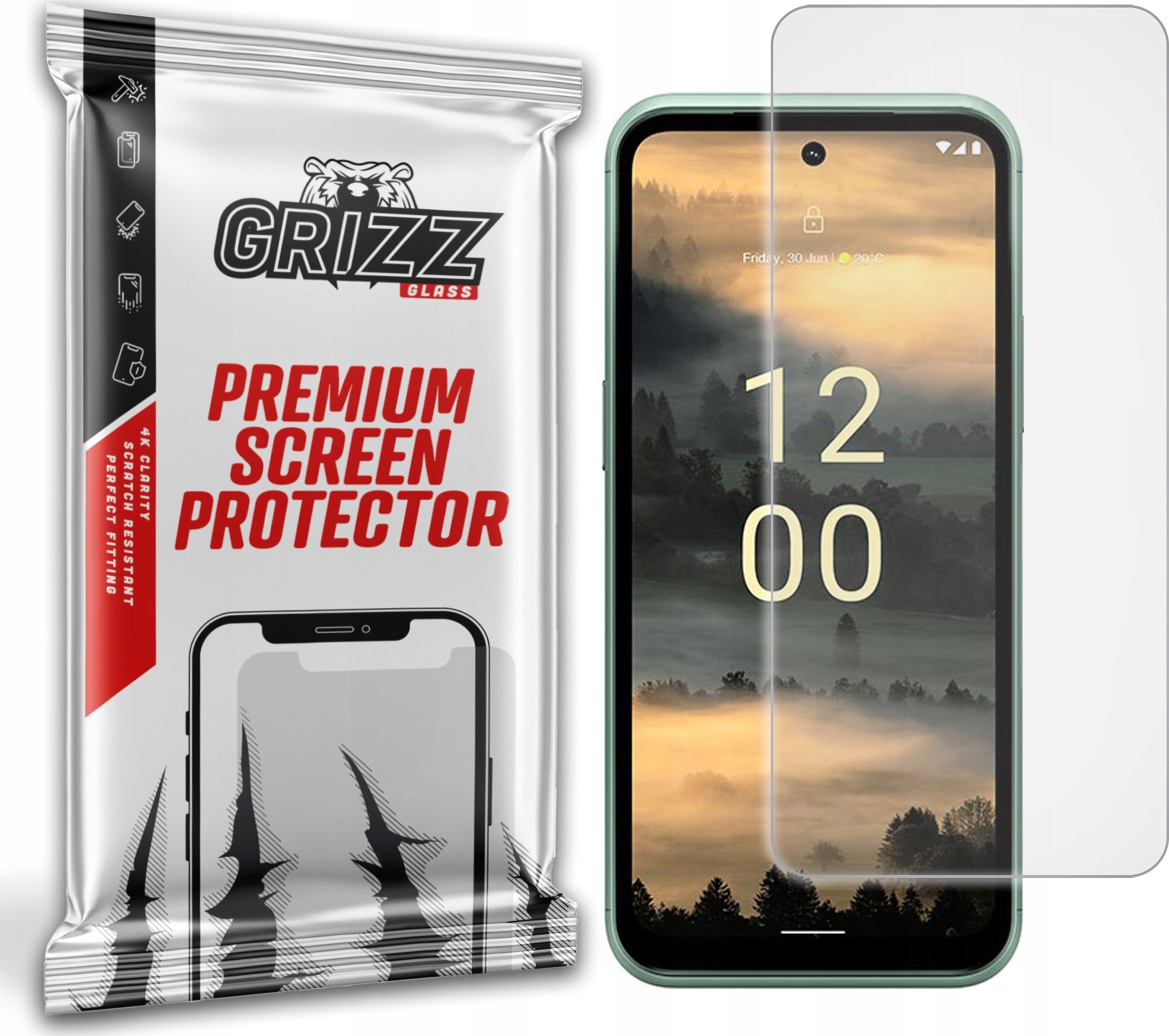 Mbrojtëse ekrani GrizzGlass PaperScreen, matte, për Nokia XR21, transparente