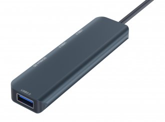 Hub USB C Newell 5 in 1, 3 porta USB, lexues SD dhe microSD, gri