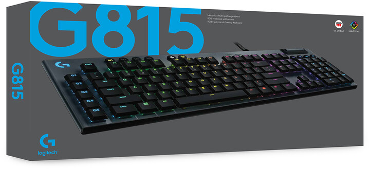 Tastierë Logitech G815 Lightsync, GL Clicky, US