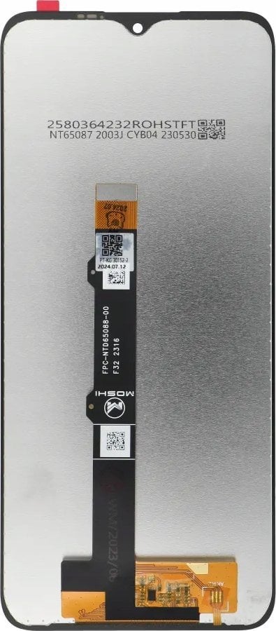 Ekran LCD FixCell për Motorola G50 4G, OEM, pa kornizë, i zi