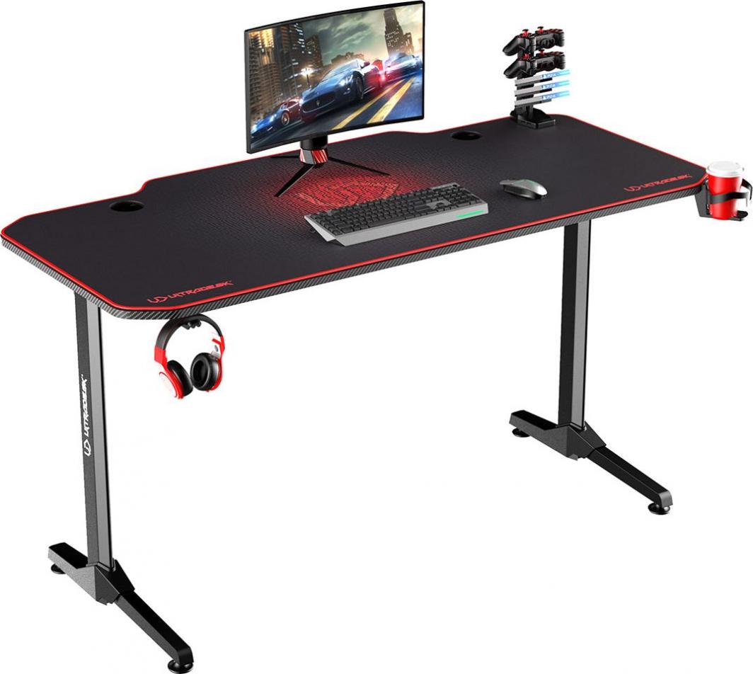 Tavolinë gaming Biurko Ultradesk Frag UDESK-FG-RD, 140cmx60cm