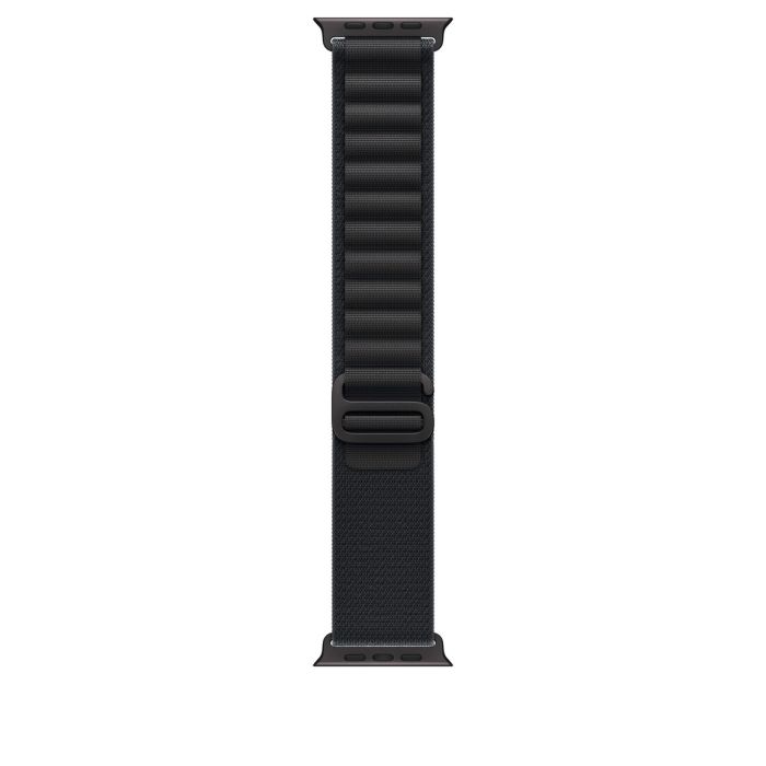 Apple Watch 49mm Loop, Black Alpine Loop, Medium, Black Titanium Finish