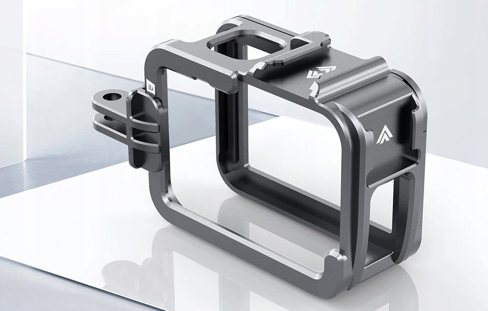 Kornizë metalike Telesin Metal Cage V2 për GoPro HERO 13 12 11 10 9, aksesor për kamera aksioni, gri