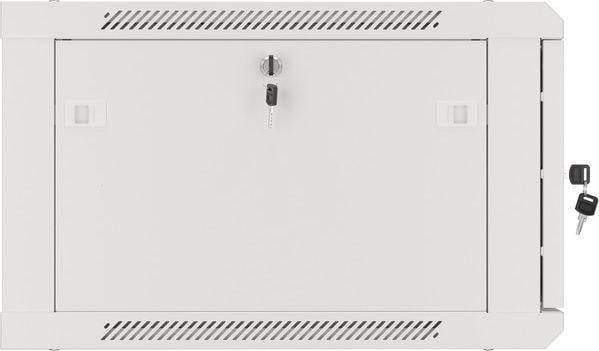 Kabinet rrjeti muror Lanberg WF01-6606-00S, 19" 6U, ngarkesë 60kg, gri