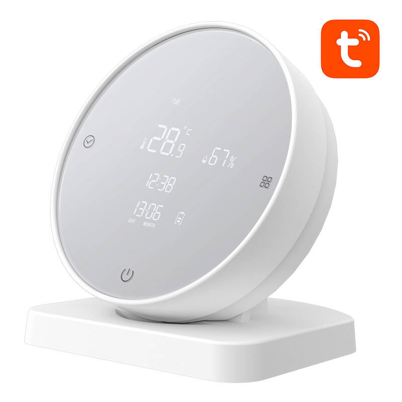 Sensor inteligjent temperature dhe lagështie Avatto WHS20, Tuya WiFi, ekran LED, i bardhë