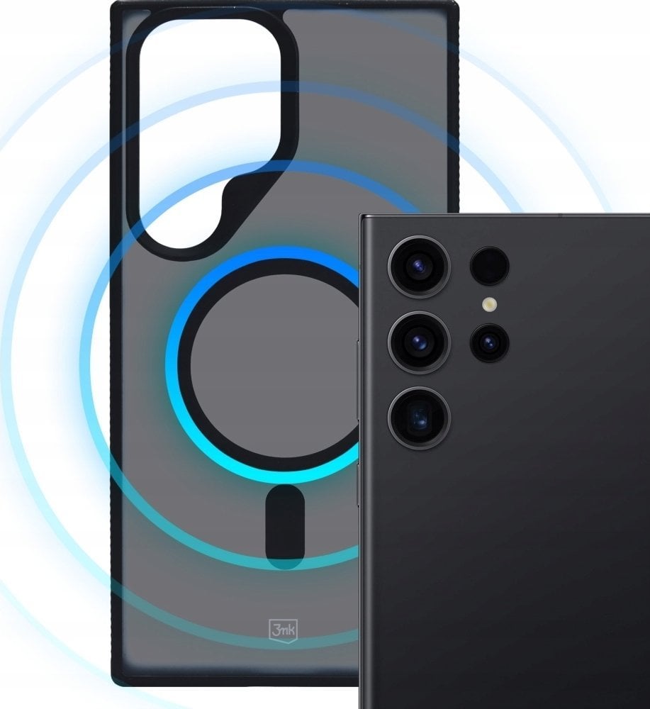 Futrollë mbrojtëse Smoke MagCase për Samsung Galaxy S24 Ultra S928, MagSafe, gjysmë transparente, gri smoke