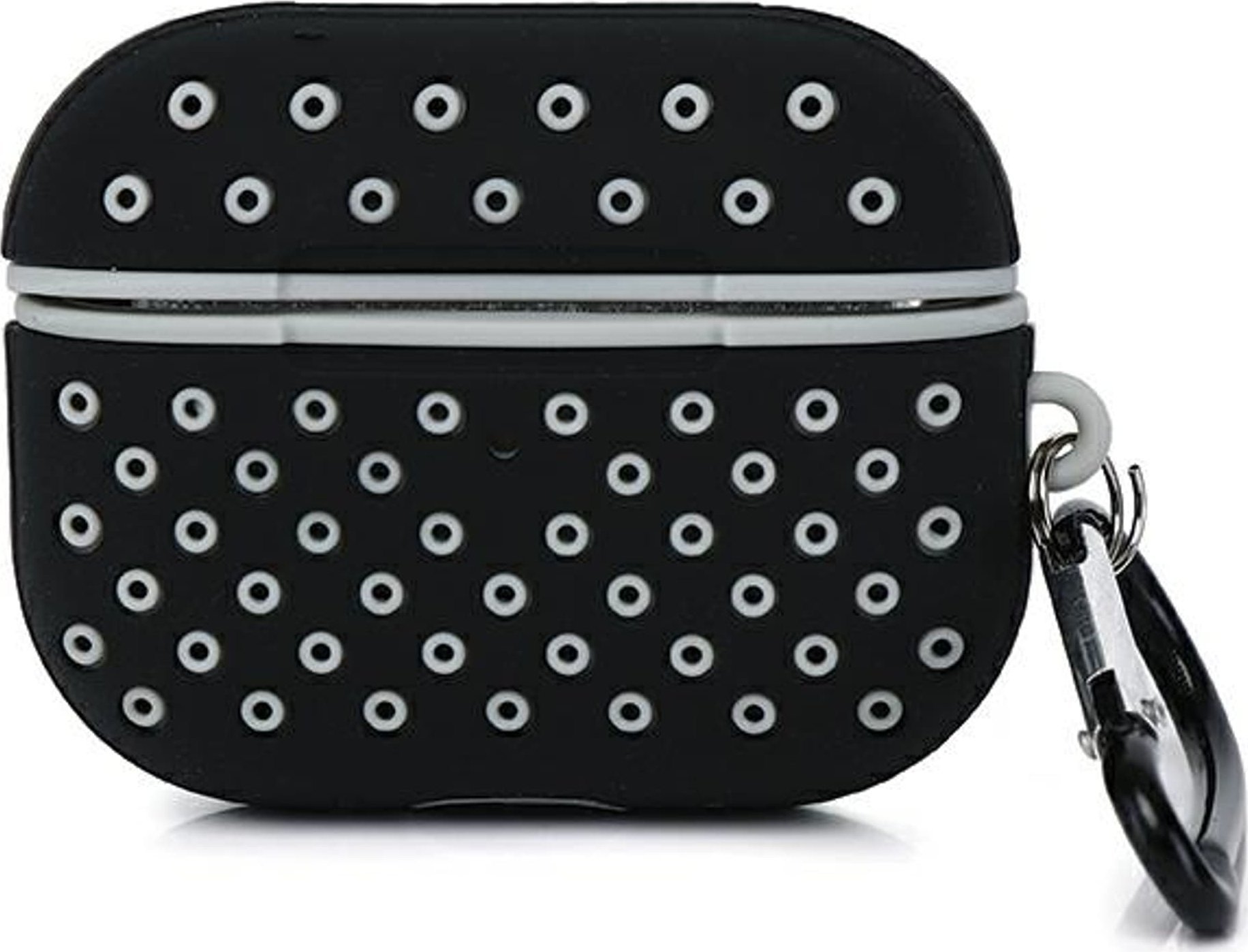 Kllëf për kufje Beline AirPods Sport Pro, TPU, me karabinë, bardh e zezë