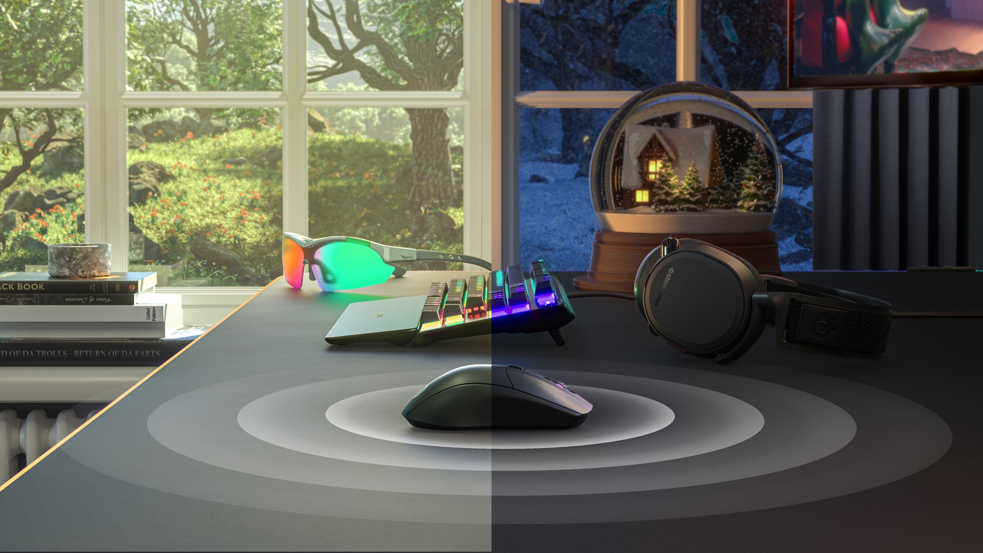 Maus lojërash SteelSeries Rival 3 Wireless, TrueMove Air, i zi