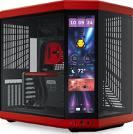 Kuti kompjuteri HYTE Y70 Touch, mid tower, xham i temperuar, black cherry