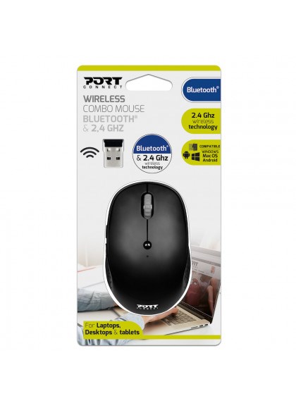 Maus Port Designs 900709, RF Wireless+Bluetooth, i zi