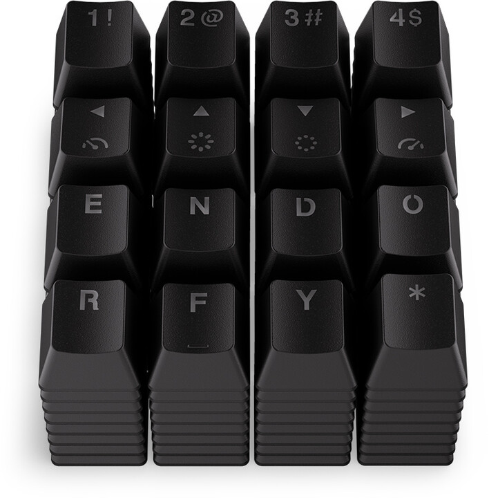 Taste Endorfy KC124, 104 copë, PBT, të zeza