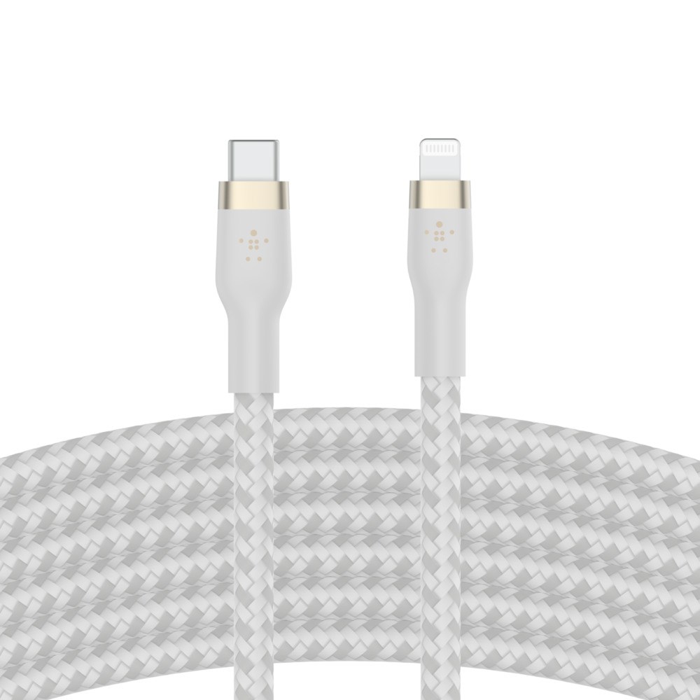 Kabllo BELKIN, Lightning në USB-C, 1m, e bardhë