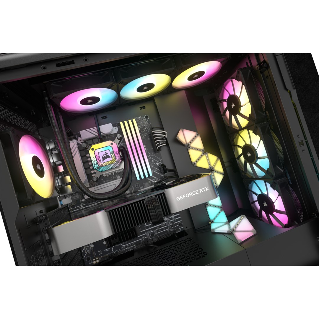 Ftohës me ujë Corsair iCUE H150i ELITE CAPELLIX XT, 12 cm, i zi