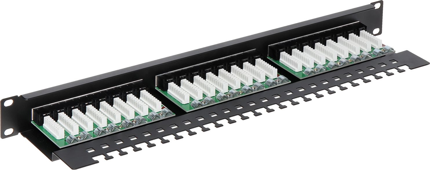 Patch panel Delta PP-24/RJ/C, 24 porta RJ-45, Cat 5e, 1U, i zi