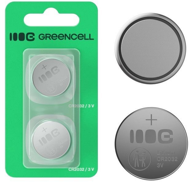 Bateri litiumi Green Cell CR2032, 3V, 220mAh, paketim 2 copë