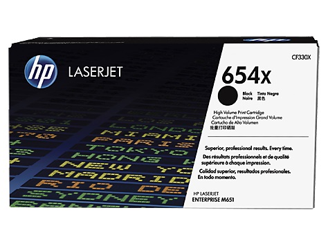 Toner HP 654X CF330X, kapacitet i lartë, i zi