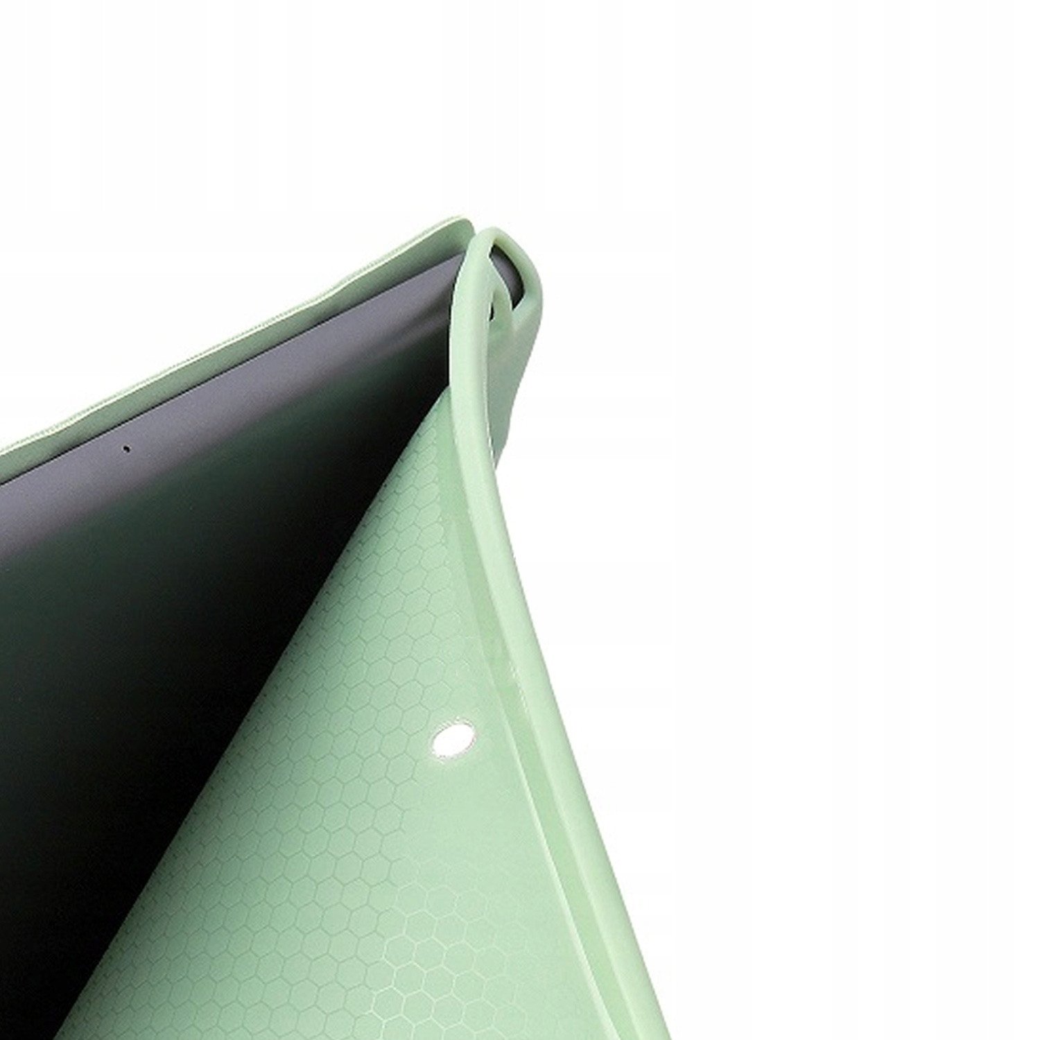Mbulesë trifold për tablet iPad Air 11 Gen 6 2024, eco leather, mbyllje magnetike, e zezë