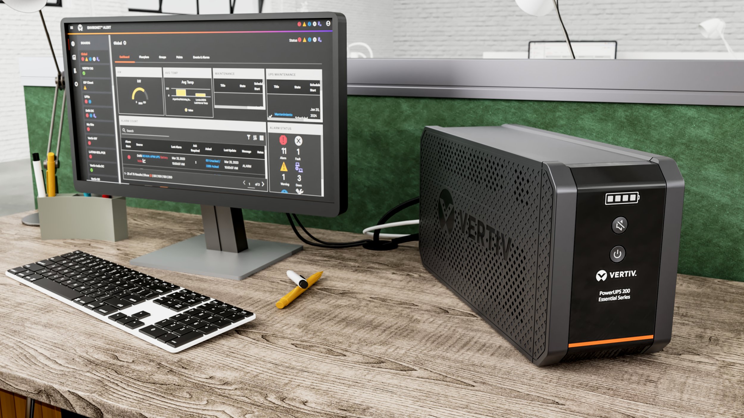 UPS Vertiv PowerUPS 200 Essential, 1600VA 925W, line interactive, 230V, i zi