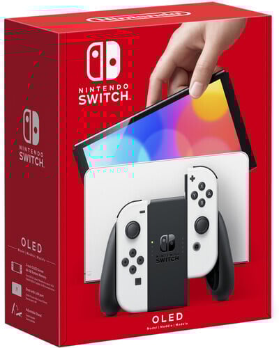 Konzolë Nintendo Switch (OLED), e bardhë
