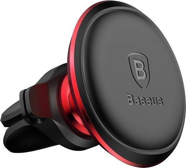 Mbajtës magnetik për veturë Baseus Magnetic Air Vent, montim në grilë ajri, kokë rrotulluese 360°, i zi