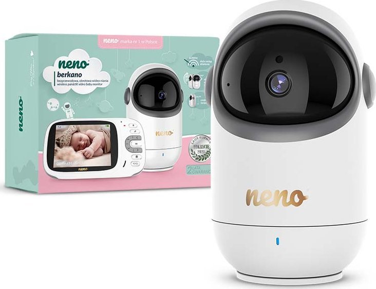 Video nanny Neno Berkano, ekran 3.2", komunikim dyanshëm, e bardhë