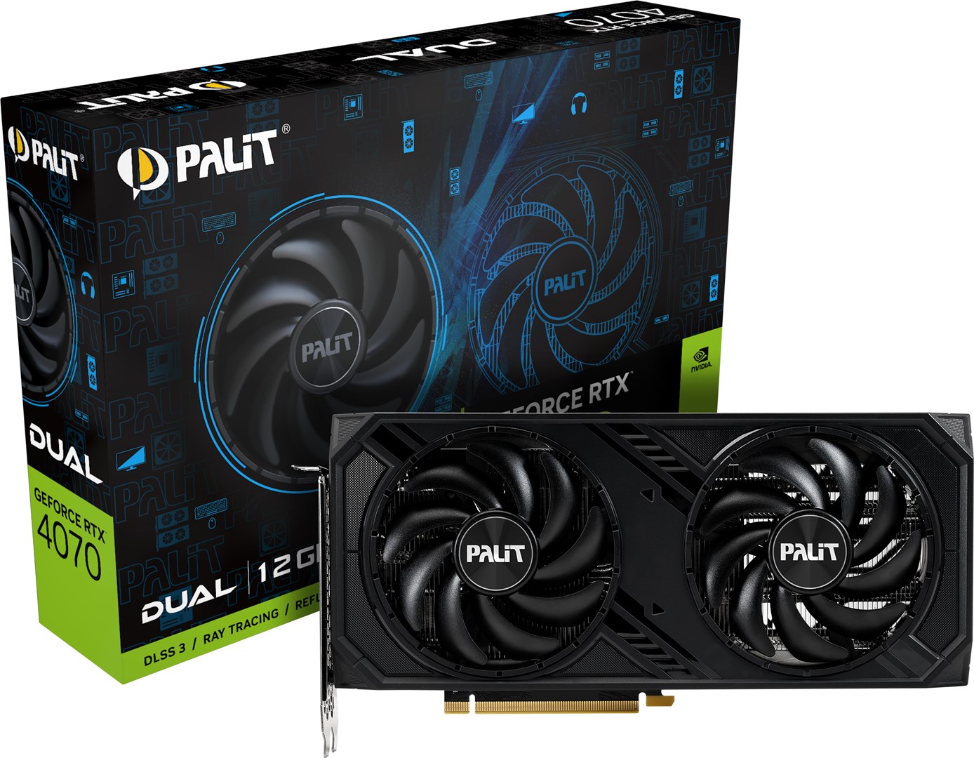 Kartë grafike PALiT NVIDIA GeForce RTX 4070, 12 GB GDDR6X, NED4070019K9-1047D