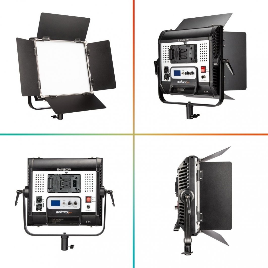 Lampë studio Walimex Pro Rainbow LED RGBWW, 50W, e bardhë