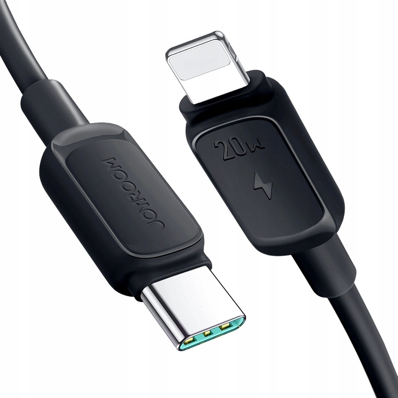 Kabëll karikues Joyroom Multi Color Series A14, USB C në Lightning, 20W, 1.2m, i zi
