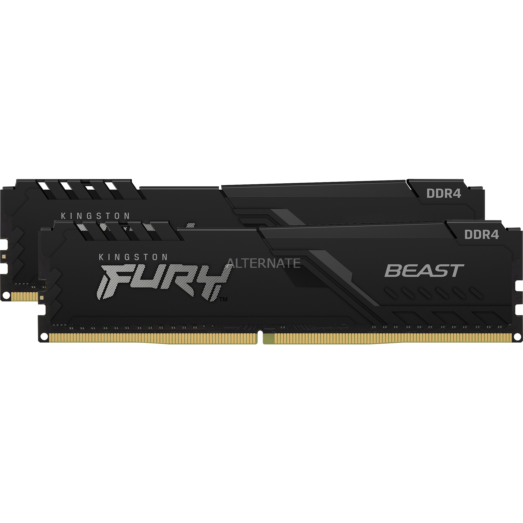 Memorie RAM Kingston FURY Beast, 64GB DDR4 3600MHz CL18, kit 2x DIMM, e zezë